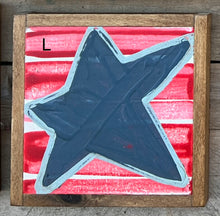 Load image into Gallery viewer, 6x6 NEW! Patriotic Star Hand-Painted Signs
