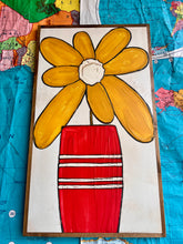 Load image into Gallery viewer, 17x29 NEW flowers Hand-Painted Sign

