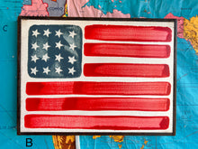 Load image into Gallery viewer, 13x17 NEW  American Flag Hand-Painted Sign
