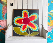 Load image into Gallery viewer, 37x37 NEW Flower Hand-Painted Sign
