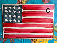 Load image into Gallery viewer, NEW!  25x37 Hand-Painted American Flag Sign

