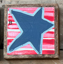 Load image into Gallery viewer, 6x6 NEW! Patriotic Star Hand-Painted Signs
