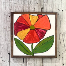 Load image into Gallery viewer, 13x13 NEW FLOWERS Hand-Painted Sign
