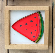 Load image into Gallery viewer, 5x5 Mini Laser Cut Watermelon Sign
