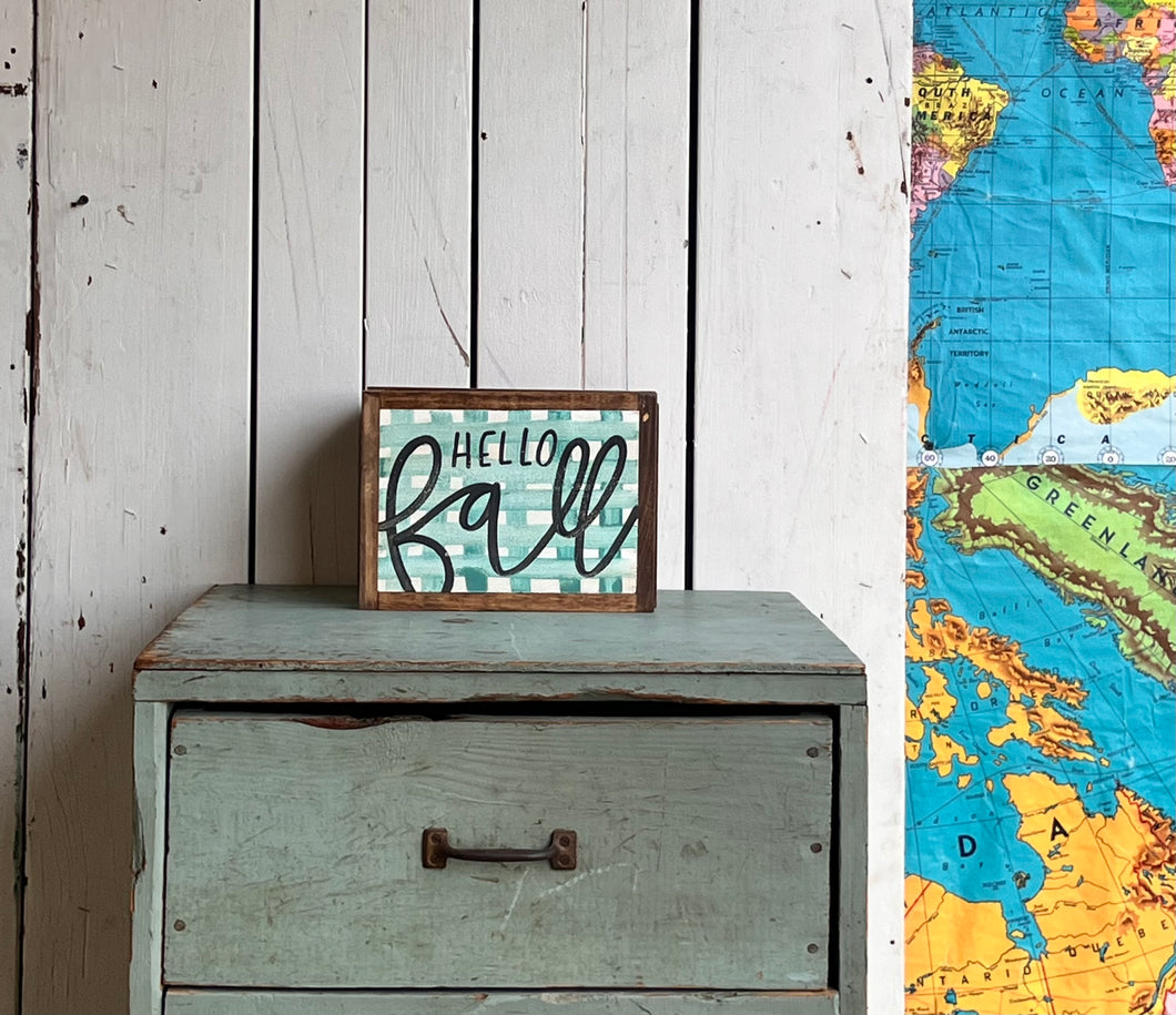 9x7 NEW “hello fall” Hand-Painted Signs