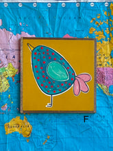 Load image into Gallery viewer, 11x11 Hand-Painted Birdie Sign
