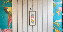 Load image into Gallery viewer, 9x21 “zip a dee doo dah” Hand-Painted Sign
