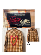 Load image into Gallery viewer, NEW- MEDIUM Fall Heart button up long sleeve
