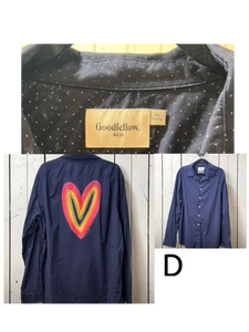 NEW- X-LARGE Fall Heart button up long sleeve