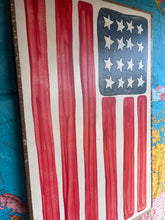 Load image into Gallery viewer, NEW!  21x33  Hand-Painted American Flag Sign
