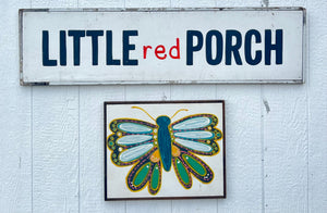 17x21 butterflies hand-painted sign