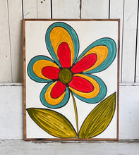 Load image into Gallery viewer, 25x31 Flower Hand-Painted Sign
