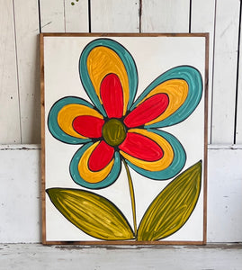 25x31 Flower Hand-Painted Sign