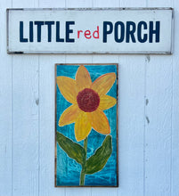 Load image into Gallery viewer, 19x37 Flower hand-painted sign
