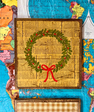 Load image into Gallery viewer, NEW 18x19 wreath Hand-Painted Sign
