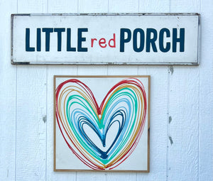 25x25 Heart Hand-Painted Sign