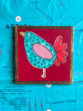 Load image into Gallery viewer, 9x9 NEW Spring Bird Hand-Painted  Sign

