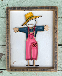 7x9 Laser Cut scarecrow Sign CLEARANCE