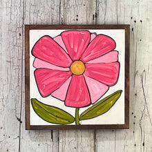 Load image into Gallery viewer, 13x13 NEW FLOWERS Hand-Painted Sign
