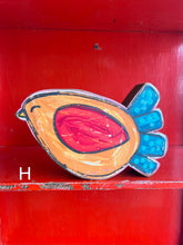 Load image into Gallery viewer, 7x7  NEW stand alone birdie cutout blocks LARGE
