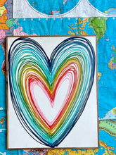 Load image into Gallery viewer, 25x31 Heart Hand-Painted Sign
