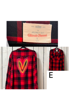 NEW- X-LARGE Fall Heart button up long sleeve
