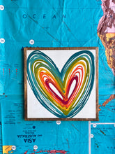 Load image into Gallery viewer, 13x13 Hand-Painted Heart Sign
