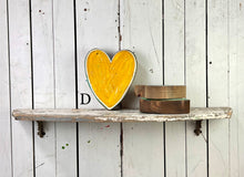 Load image into Gallery viewer, 7x7 stand or hang solid hearts wood cutout blocks

