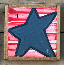 Load image into Gallery viewer, 6x6 NEW! Patriotic Star Hand-Painted Signs
