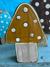 Load image into Gallery viewer, -NEW!- stand alone- wood mushroom cutouts
