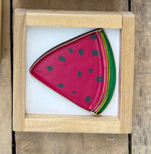 Load image into Gallery viewer, 5x5 Mini Laser Cut Watermelon Sign
