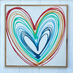 25x25 Heart Hand-Painted Sign