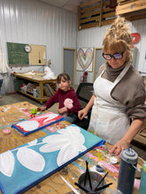 Load image into Gallery viewer, IN-PERSON 13x27 handpainted daisy class on March 31, 6PM
