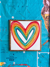 Load image into Gallery viewer, 13x13 Hand-Painted Heart Sign
