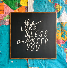 Load image into Gallery viewer, 25x25 NEW “The Lord Bless and Keep You” Hand-Painted Sign
