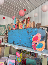 Load image into Gallery viewer, 7x7  NEW stand alone birdie cutout blocks LARGE
