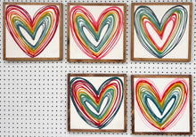 Load image into Gallery viewer, 13x13 NEW HEARTS Hand-Painted Sign
