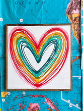Load image into Gallery viewer, 17x17 Hand-Painted Heart Sign
