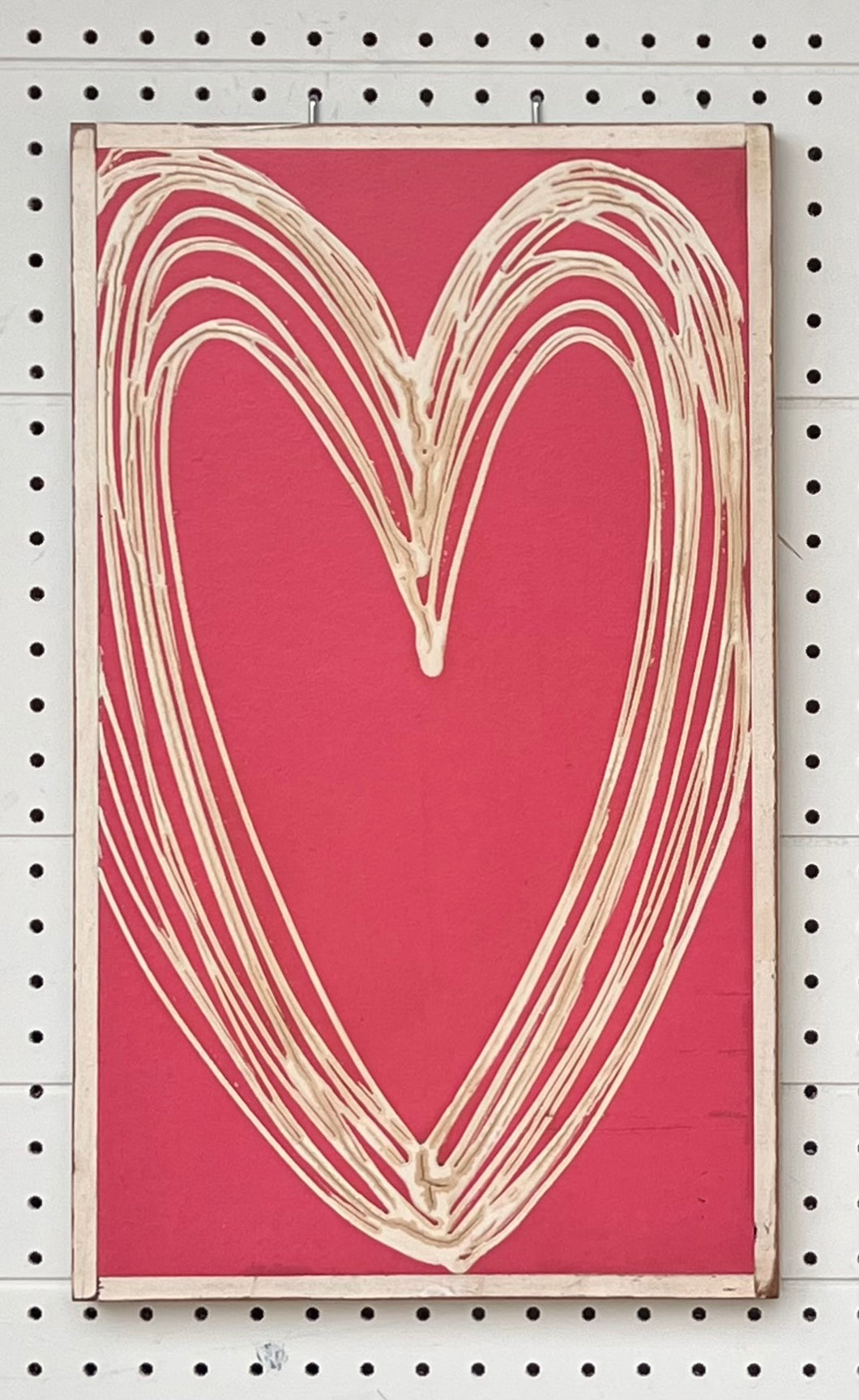 21x13 valentine heart Hand-Painted Sign