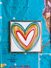 Load image into Gallery viewer, 13x13 Hand-Painted Heart Sign
