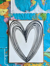 Load image into Gallery viewer, 25x31 Heart Hand-Painted Sign
