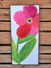 Load image into Gallery viewer, 23x49  hand-painted flower sign A
