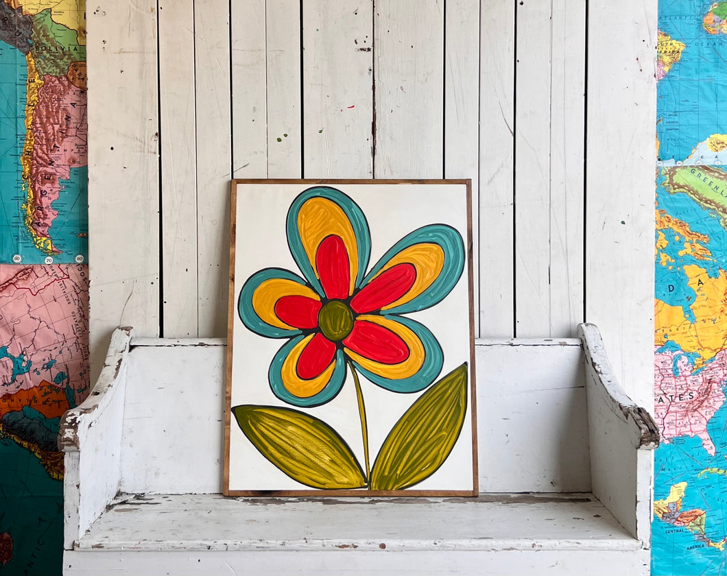 25x31 Flower Hand-Painted Sign
