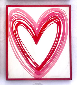 17x15 valentine heart Hand-Painted Sign