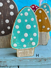 Load image into Gallery viewer, -NEW!- stand alone- wood mushroom cutouts
