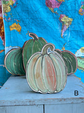 Load image into Gallery viewer, -RESTOCKED- Large stand alone- wood pumpkin cutouts
