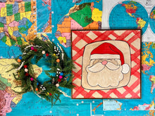 Load image into Gallery viewer, NEW Santa Hand-Painted Sign 37x37
