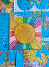 Load image into Gallery viewer, 31x31 NEW! Handpainted sunshine
