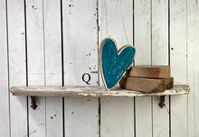 Load image into Gallery viewer, 7x7 stand or hang solid hearts wood cutout blocks
