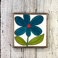 Load image into Gallery viewer, 13x13 NEW FLOWERS Hand-Painted Sign
